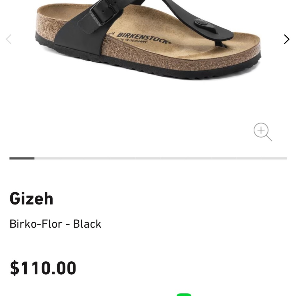 Birkenstock Gizeh Sandals in Black